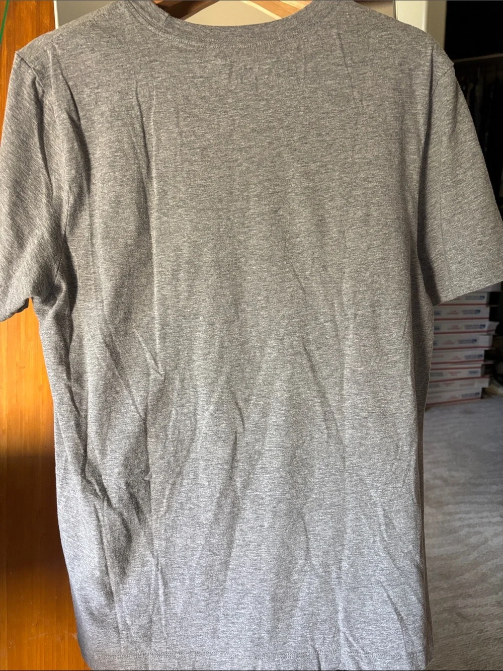 Nike Gray 'AIR' Logo Short Sleeve Tee Large excellent